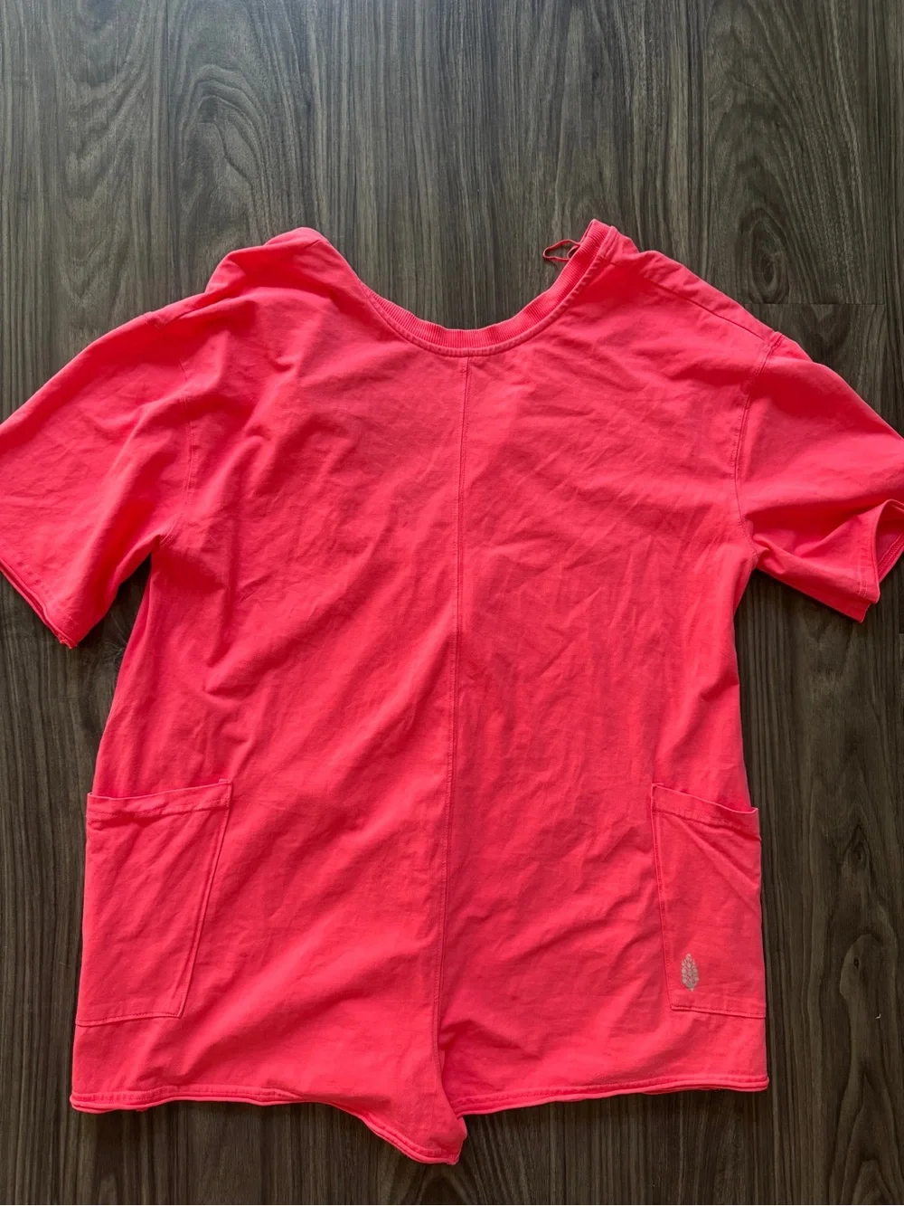NWOT FP Movement Free People Movement Hot Shot Tee Romper Electric Sunset XS - Picture 5 of 7